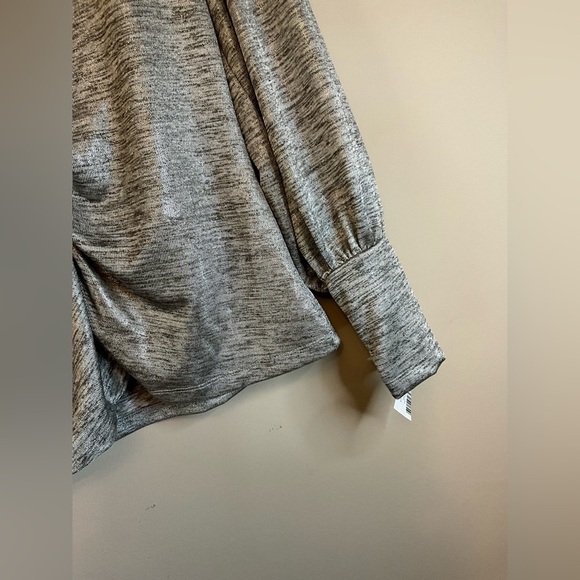 NWT John Paul Richards INC JPR Studio Metallic Ruched Silver Knit Medium - Picture 8 of 12